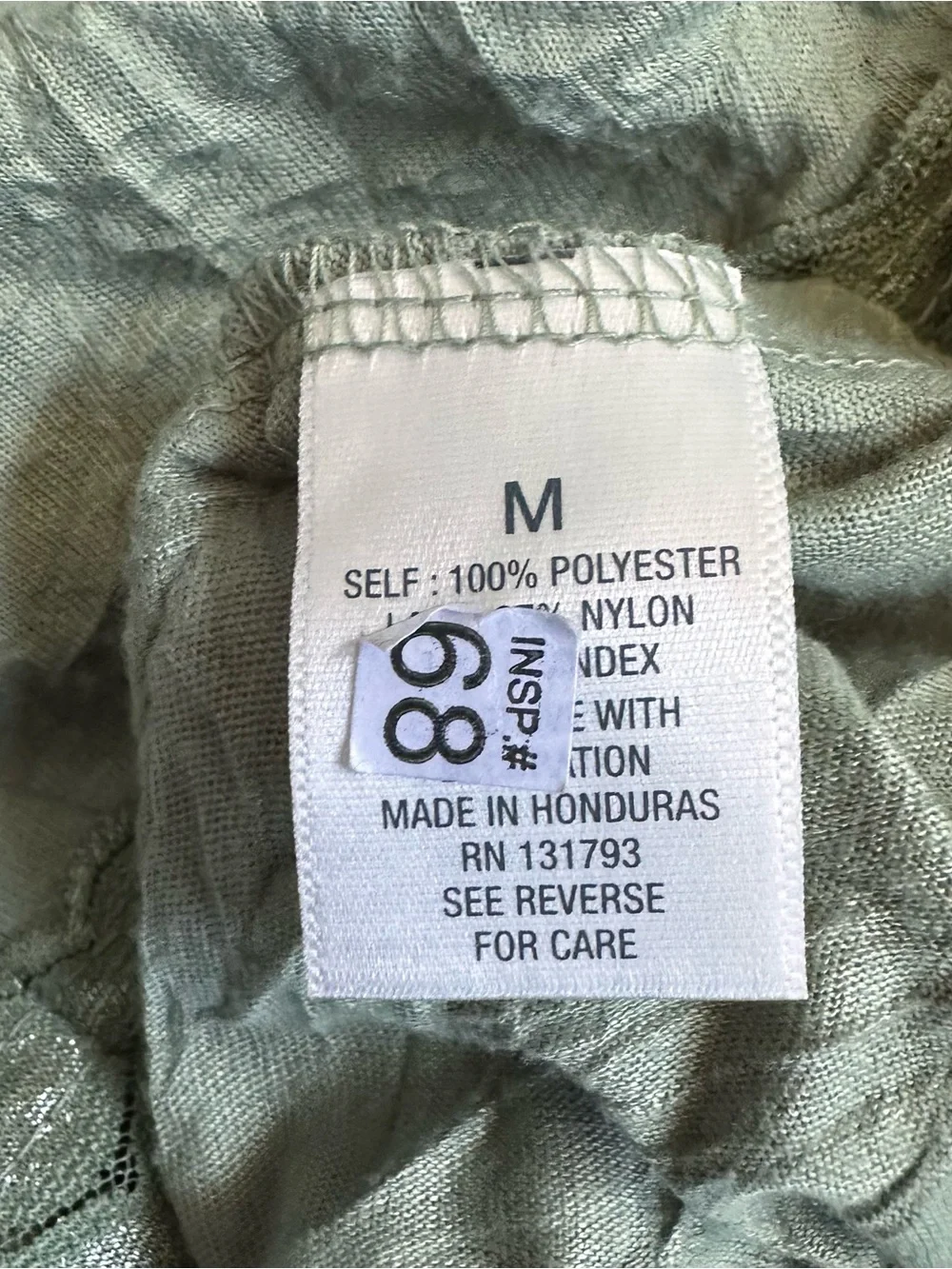 Y2K dressbarn Sage Green Lace-Trim Crinkle Camisole Layering Tank Women Medium - Picture 6 of 6